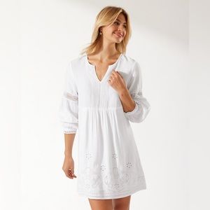 Tommy Bahama St Lucia dress linen blend White Large NWT